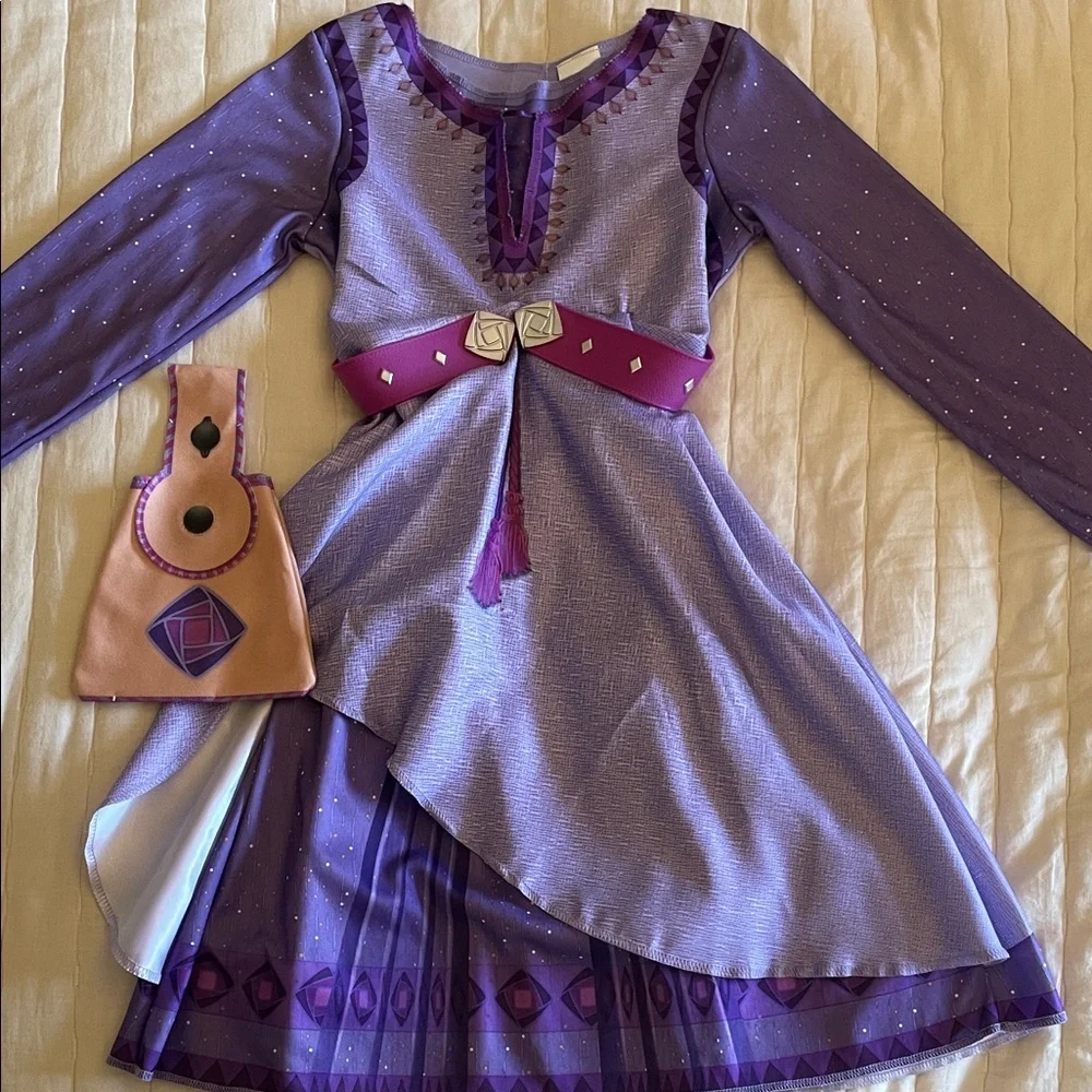 Disney’s Wish Asha Costume with Matching Bag Girls 4-6